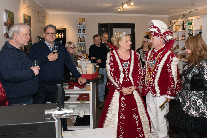 Hoher karnevalistischer Besuch im Februar Stammtisch beim Gewerbeverein Niederzissen